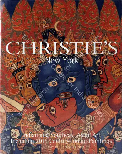 Christie's (Auction House). Indian and Southeast Asian Art - Including 20th Century Indian Paintings. 17 October 2001, New York | Auction Catalogue | EconomicsArt | 00861879