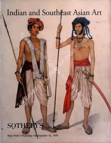 Sotheby's (Auction House). Indian and Southeast Asian Art. 16 September 1999, New York | Auction Catalogue | EconomicsArt | 00861860