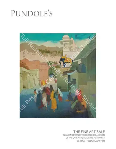 Pundole (Auction House). The Fine Art Sale - Including Property from the Collection of the Late Nandalal Bandyopadhyay. 18 November 2021, Mumbai | Auction Catalogue | EconomicsArt | 00862407