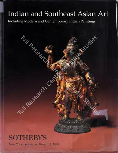 Sotheby's (Auction House). Indian and Southeast Asian Art - Including Modern and Contemporary Indian Paintings. 17 September 1998, New York | Auction Catalogue | EconomicsArt | 00861856
