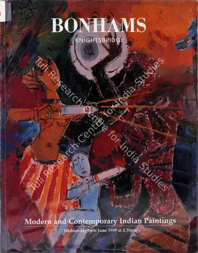 Bonhams (Auction House). Modern and Contemporary Indian Paintings. 16 June 1999, London | Auction Catalogue | EconomicsArt | 00861858