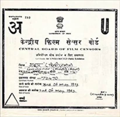 Film Censorship Certificates