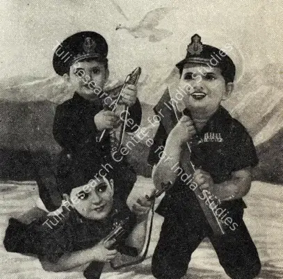 Unknown (Artist). Jai Jawan Babies. n.d. | Calendar, Journal of Arts & Ideas, March 1995 | PopCulture | 00677387