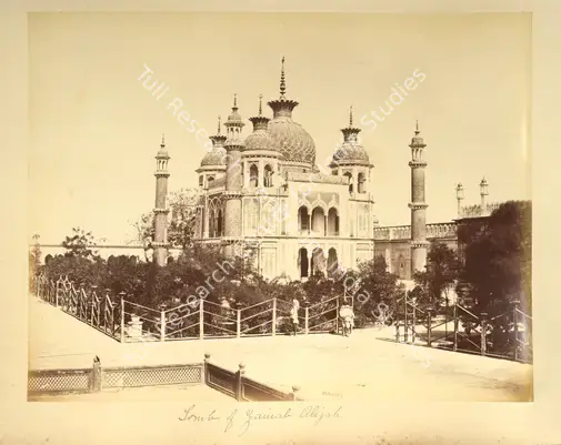 Baker, William (Photographer). Tomb of Zenab Aliya, wife of , Lucknow. Albumen print pasted on mount, c.1865 | Antiquarian Photograph | Photography | 00115104
