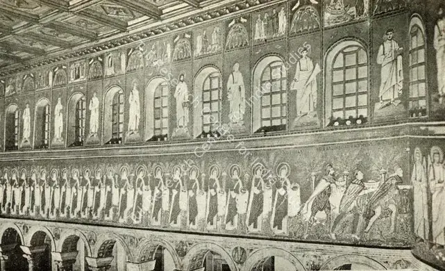Unknown (Artist). Virgins and The Magi. Mosaic on Wall, 6th Century A.D. | Journal of Arts & Ideas, October-December 1983 | Mosaic | Scholarship | 00676922