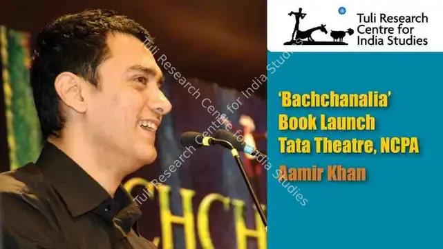Tuli Research Centre for India Studies (Editor). Aamir Khan at ‘Bachchanalia’ Book Launch – Tata Theatre, NCPA, 02 January 2009 | In-house Video | CinemaEducation | 00876593