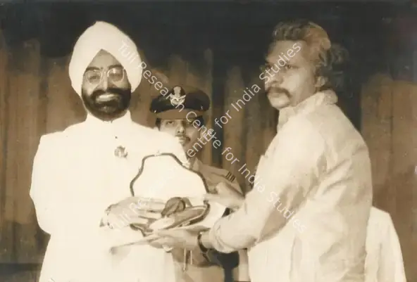 Unknown (Photographer). Adoor Gopalakrishnan receiving the Padma Shri. 1984 | Contemporary Photograph | CinemaEducation | 00553985
