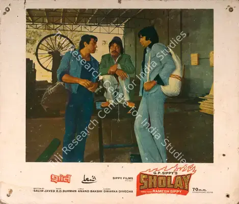 Divecha, Dwarka (Cinematographer), Sholay, 1975 | Photographic Still Mounted on Lobby Card | CinemaEducation | 00765635