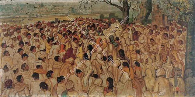 Gandhi through the eye of the artist by Neville Tuli
