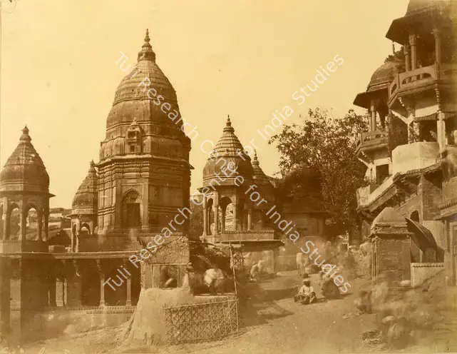 Murray, Dr. John (Photographer). Bishessur Nath Temple, Benares - Murray Collection: Views in Delhi, Cawnpore, Allahabad and Benares taken by Dr. John Murray . Albumen print pasted on mount, 1858 | Antiquarian Photograph | Photography | 00115963