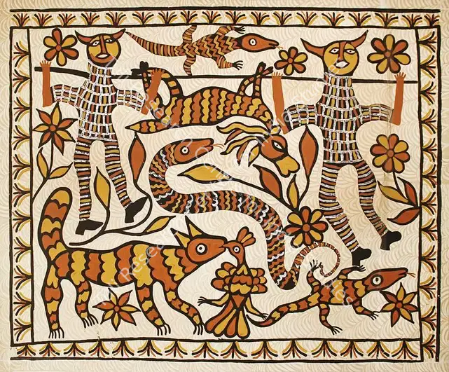 Devi, Putli (Artist). Untitled. Opqaue pigment on canvas, 2019 | Painting | FineArts | 00603445