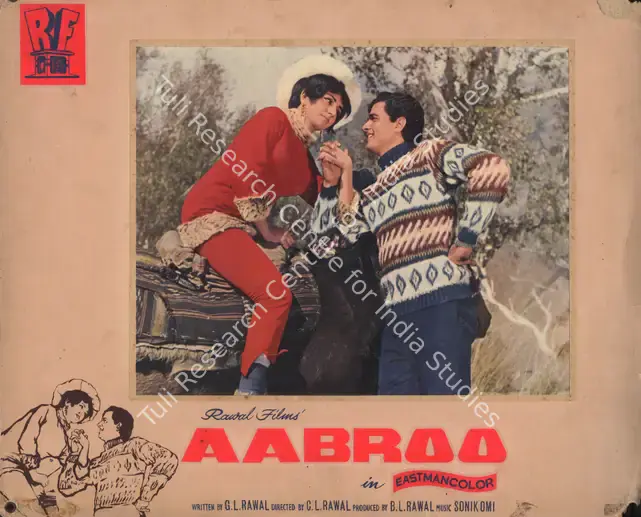 Rawal, B.L. (Producer), Aabroo, 1968 | Photographic Still Mounted on Lobby Card | CinemaEducation | 00764521