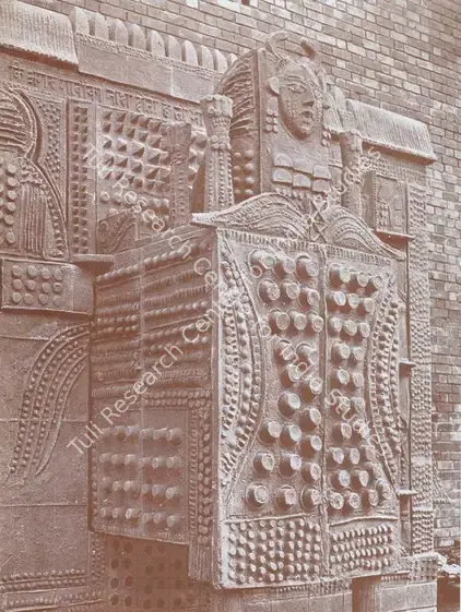 Subramanyan, K.G. (Artist). Relief Cement and Ceramic (Gandhi Darshan Exhibition 1969). Cement and Ceramic, 1969 | Lalit Kala Contemporary, April 1972 | Relief Work | FineArts | 00535314