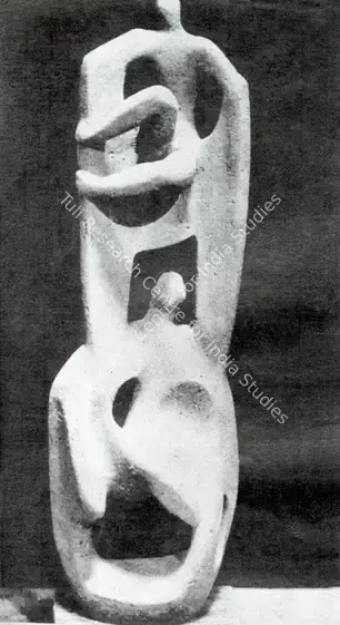 Kar, Chintamoni (Artist). Daedulus & Icarus. 1962 | Artrends, July-October 1979 - January-April 1980 | Sculpture | FineArts | 00551648