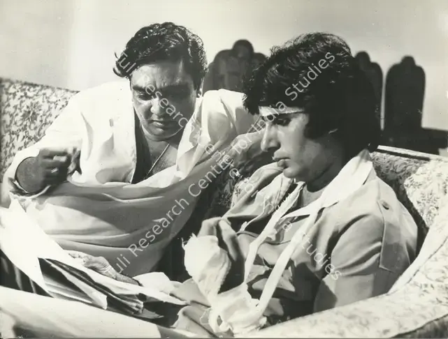 Mehra, Prakash (Producer), Laawaris, 1981. Prakash Mehra directs Laawaris | Working Still, The Bachchans, 2024 | CinemaEducation | 00647587