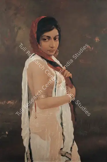 Mazumdar, Hemendranath (Artist). After the Bath. Oil on board, mid 1920s | Painting | FineArts | 00599047