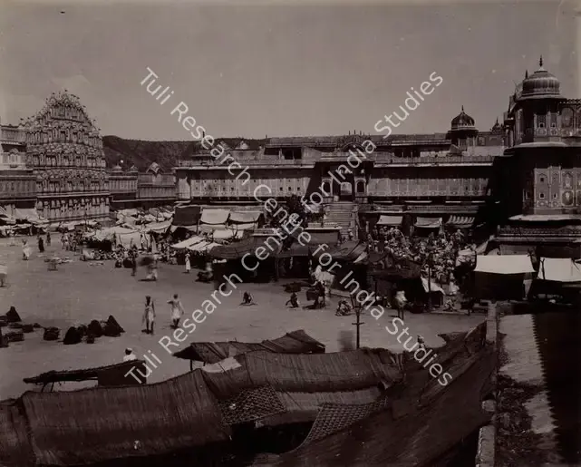 Unknown (Photographer). The Chowk. Jeypore - From the album 'India Ceylon and Egypt 1901-1902'. Albumen Print pasted on mount, 1901-1902 | Antiquarian Photograph | Photography | 00115449