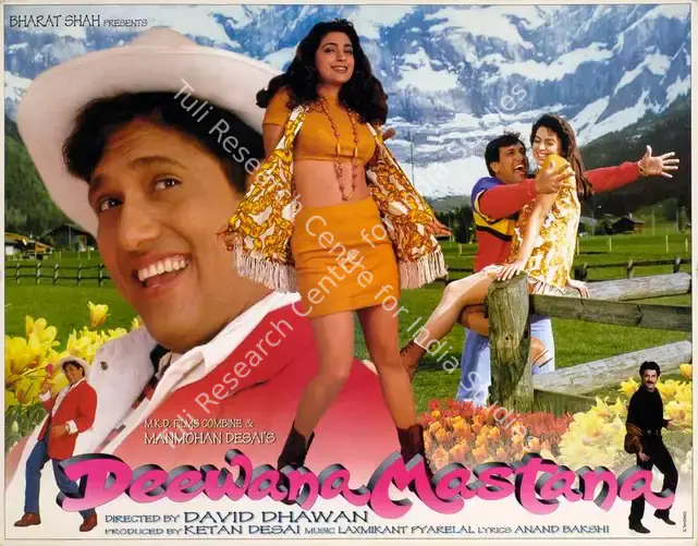 Kinagi, Rajan (Cinematographer), Deewana Mastana, 1997 | Lobby Card | CinemaEducation | 00783651