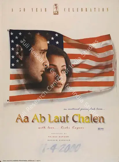 Kapoor, Rajeev (Producer), Aa Ab Laut Chalen, 1999 | Full Sheet Poster | CinemaEducation | 00768569