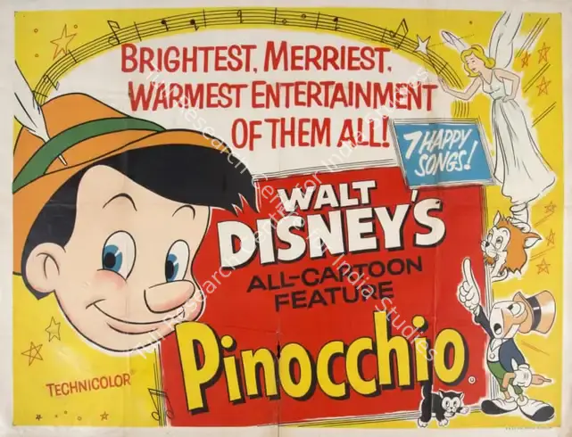 Sharpsteen, Ben (Director), Pinocchio, 1940 | Poster | CinemaEducation | 00789631