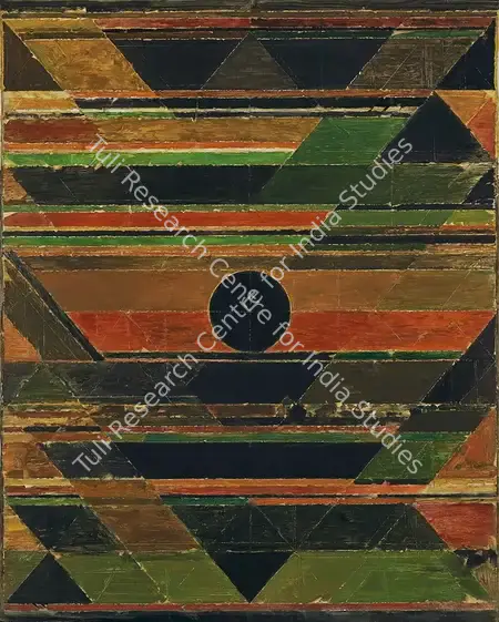 Raza, S.H. (Artist). Bhoomi. Acrylic on canvas, 1987 | Painting | FineArts | 00420165