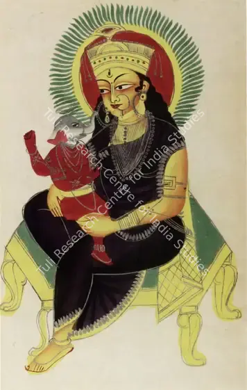 Unknown (Artist). Parvati and Ganesha. c.1860 | Marg, December 2022 - March 2023 | Painting | FineArts | 00675301