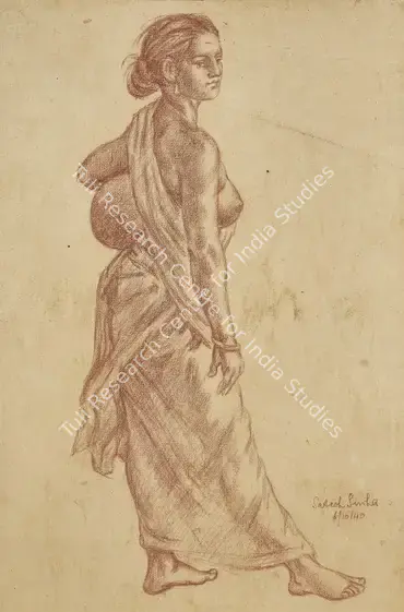 Sinha, Satish (Artist). Untitled. Pastel on paper, 1940 | Painting | FineArts | 00417692