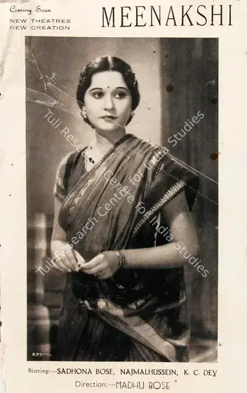 Bose, Modhu (Director), Meenakshi, 1942 | Song-Synopsis Booklet | CinemaEducation | 00778922