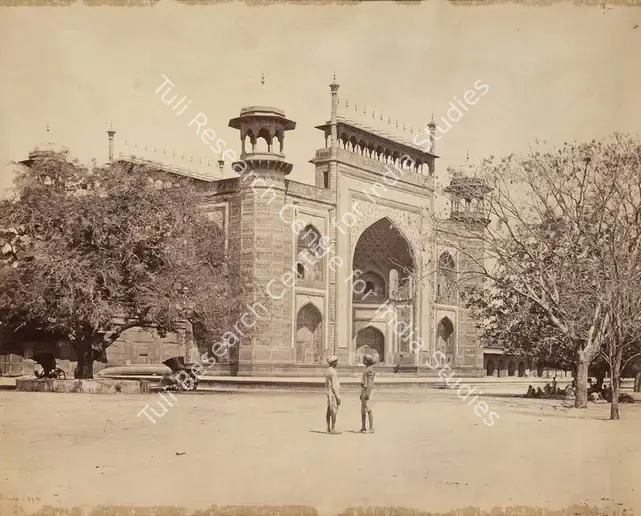 Bourne, Samuel (Photographer). Gate to Taj Mahal, Agra. Albumen print, c.1864-1866 | Antiquarian Photograph | Photography | 00114961