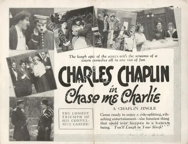 Chaplin, Charlie (Director), Chase Me Charlie, 1918 | Handbill | CinemaEducation | 00893877