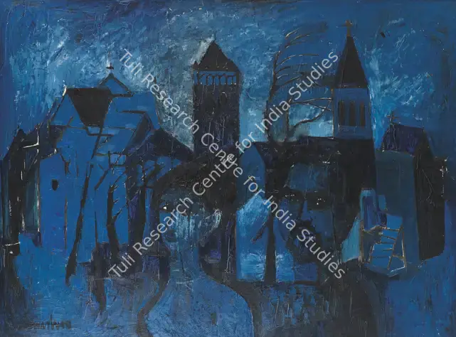 Chandra, Avinash (Artist). Churches. Oil on masonite board, 1958 | Painting | FineArts | 00644870