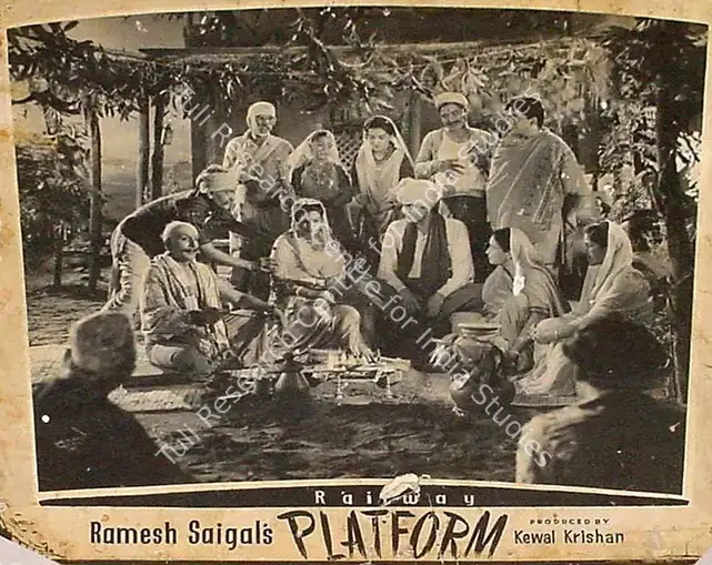 Dronacharya (Cinematographer), Railway Platform, 1955 | Lobby Card | CinemaEducation | 00825772