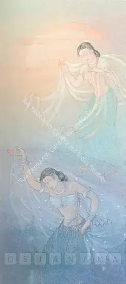 Bengal School (Artist). Apsara. Watercolour heightened with bodycolour on paper, c.1950 | Painting  | 00877901