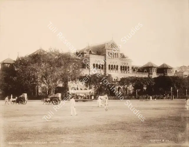 Studio Clifton & Co. (Photographic Studio). Royal Alfred Sailors Home, Bombay - From the album "L.G. to L.R.' by Clifton and Co.. Calotype print pasted on mount, 1900 | Antiquarian Photograph | Photography | 00115241