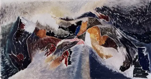Chhabda, Bal (Artist). Untitled. Oil on canvas, 1983 | Painting | FineArts | 00371749