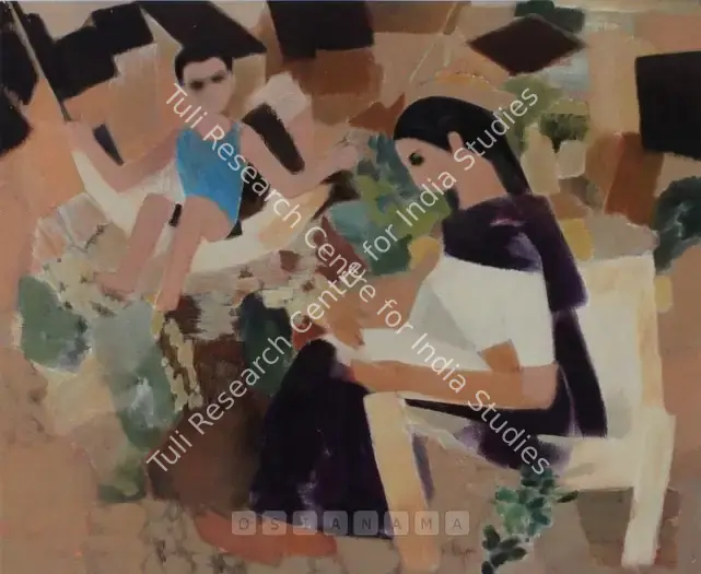 Bendre, N.S. (Artist). Mother. Oil on canvas, n.d. | Painting | FineArts | 00600103