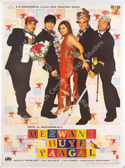 Nadiadwala, Firoz A. (Producer), Deewane Huye Paagal, 2005 | Full Sheet Poster | CinemaEducation | 00769894
