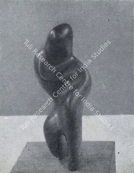 Ram, Raja (Artist). Kneeling Figure. Wood, 1957 | Marg, December 1962 | Sculpture | FineArts | 00674905