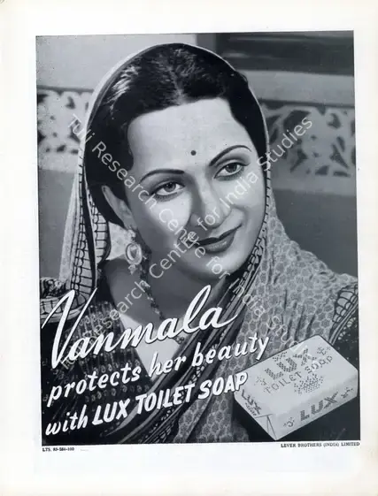 Lux (Advertiser). Advertisement for the Lux Toilet Soap. March 1943 | Advertisement, Filmindia, March 1943 | CinemaEducation | 00858709