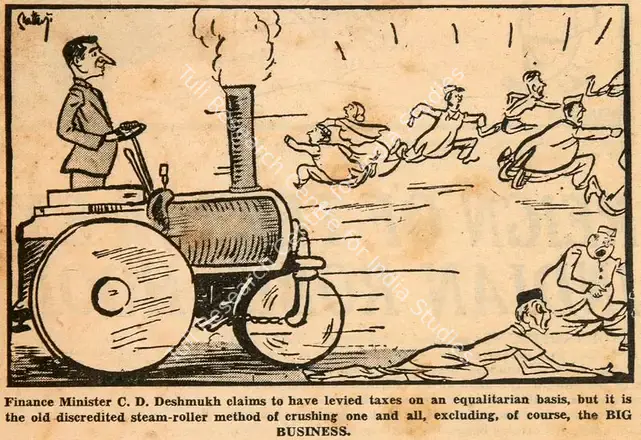 Chatterjee, Basu (Cartoonist). The Big Business. 1951 | Cartoons, Blitz, 10 March 1951 | PopCulture | 00904451