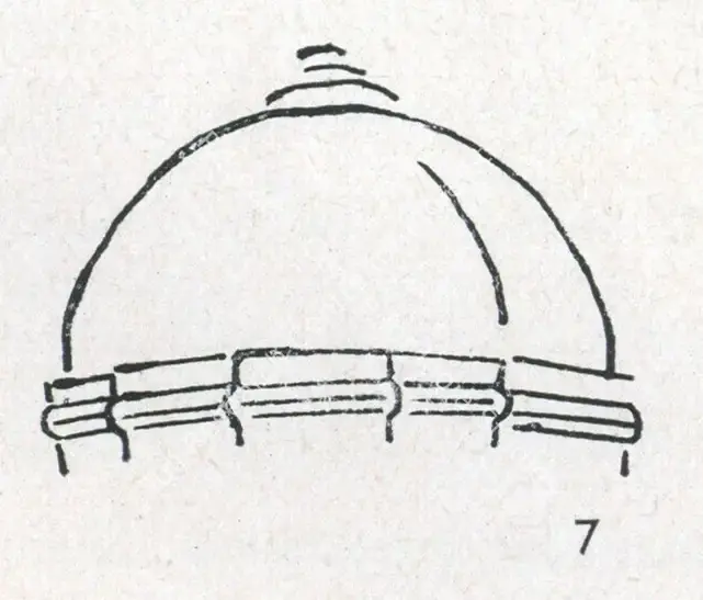 Unknown (Artist). Dome of Allai Darwaza. A.D. 1310 | Marg, June 1958 | Sketch | ArcHeritage | 00674136