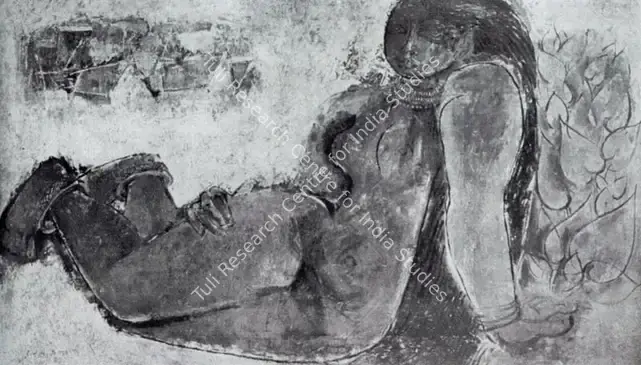 Doss, Anthony (Artist). Nude. n.d. | Artrends, April 1963 | Painting | FineArts | 00551189