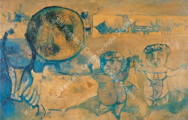 Ali, J. Sultan (Artist). Dance Of The Dwarfs. Oil on canvas, 1965 | Painting | FineArts | 00599919