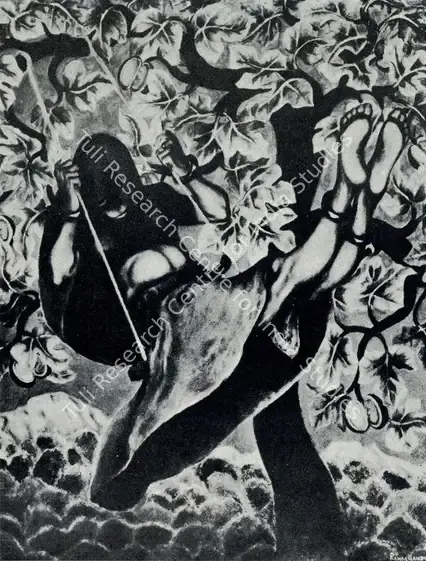 Ramachandran, A. (Artist). The Swing. Oil on canvas, 1977 | Pictorial Space, 1978 | Painting | FineArts | 00149557