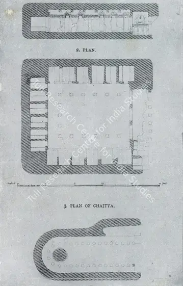 Unknown (Cartographer). Kondane - Section of Vihara. n.d. | Map, Marg, December 1955 | ArcHeritage | 00535984