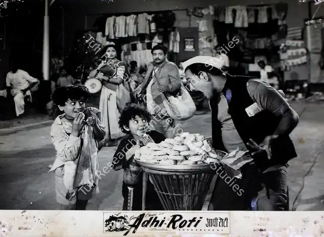Chokshi, Vallabh (Producer), Adhi Roti, 1957 | Lobby Card | CinemaEducation | 00829378