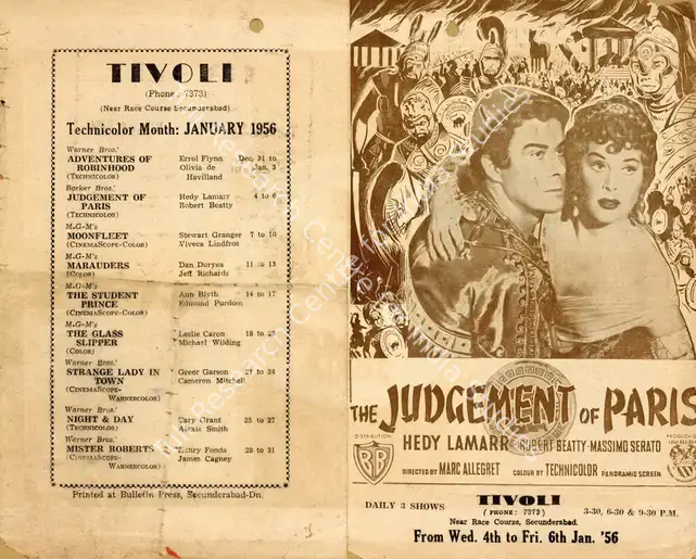 Allegret, Marc (Director), The Judgement of Paris, 1954 | Handbill | CinemaEducation | 00894000