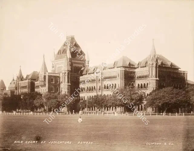 Studio Clifton & Co. (Photographic Studio). High Court of Judicature, Bombay - From the album "L.G. to L.R.' by Clifton and Co.. Calotype print pasted on mount, 1900 | Antiquarian Photograph | Photography | 00115245