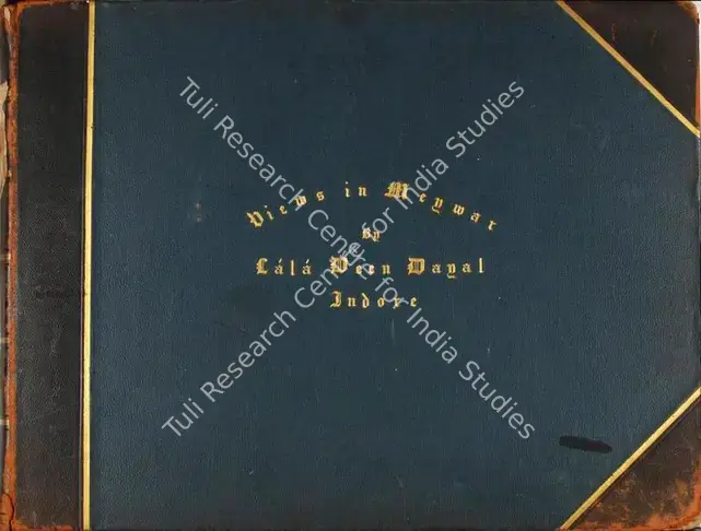 Dayal, Lala Deen (Photographer). Views in Meywar By Lala Deen Dayal Indore. Green quarter-leather bound album with title and photographer's name embossed in gilt, c.1890 | Antiquarian Photograph | Photography | 00115138