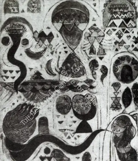 Gopinath, P. (Artist). Ritual Memories. Tempera, 1973 | Artrends, January-April 1972 | Painting | FineArts | 00551436